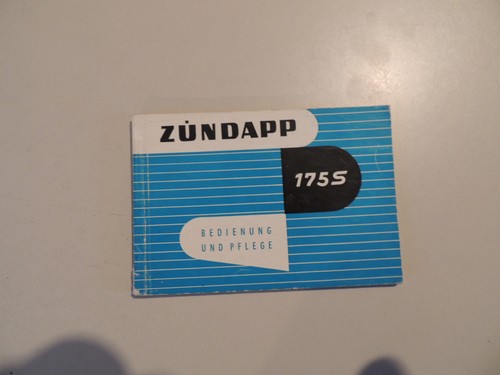 Zündapp 175s fahrerhandbuch - zündapp,