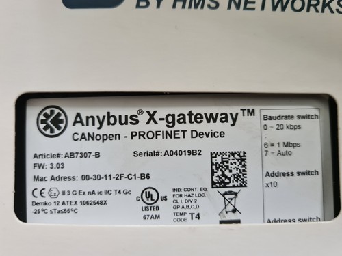 Hms anybus gateway - anybus, x