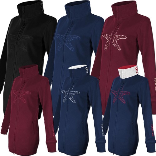 Seestern damen fleecejacke mit - fleecejacke,