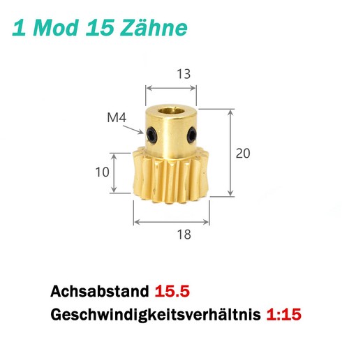 Modul bis 60 zähne - modul, 15