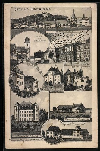 Untermerzbach brauerei - ak,