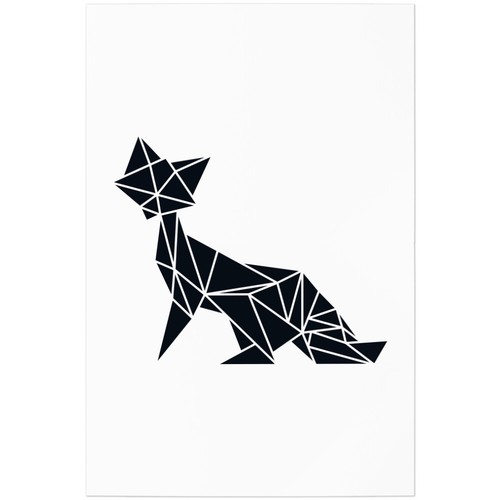 Origami fuchs fläche - fuchs,