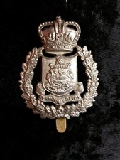 VERALTETES STILLGELEGTES BERMUDA POLIZEI MÜTZENABZEICHEN - SLIDER - HERSTELLER DOWLER BIRMINGHAM