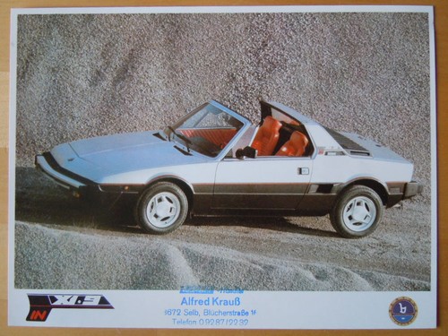 Fiat bertone prospekt - 1/9,