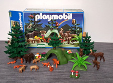 Playmobil 3006 WALDTIERE Wildtierhöhle Wildschwein Fuchs Hirsch Reh etc. in OVP