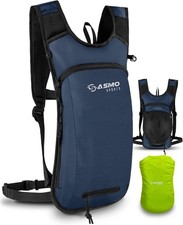 SASMO Sports Fahrradrucksack, 6L Ultraleicht 350g, Wasserdicht,MTB & Skirucksack