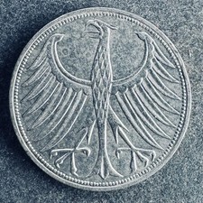 5 Mark 1967 G BRD Silberadler