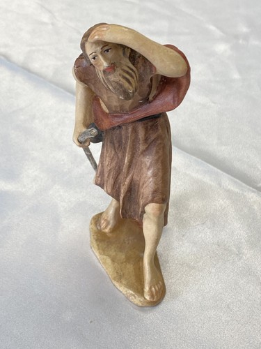 Krippenfigur hirte mit stab - krippenfigur,