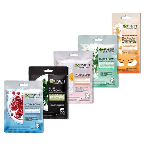 Garnier hydrabomb stoffmasken - hydrabomb,