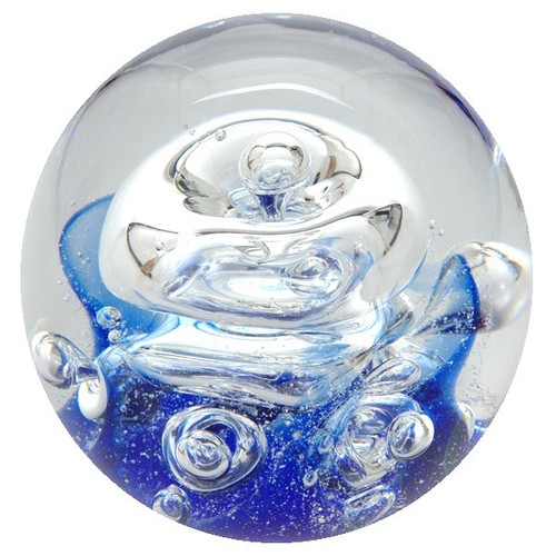 Glaskugel massiv spirale - 10, cm
