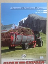 GRUBER Hochlader Tieflader Silagewagen Ladewagen Prospekt Traktor Schlepper
