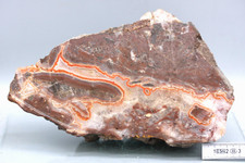 Achat, Halsbach, großes Endstück, geschnitten, 1,7 kg, 18 cm, (6-3)