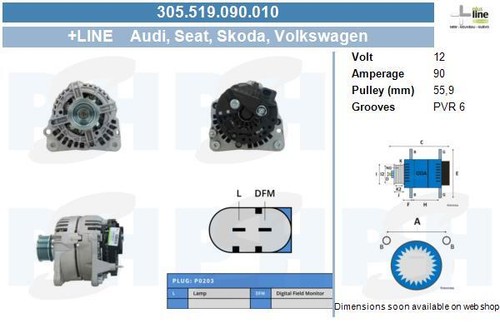 Psh lichtmaschine generator - bv,