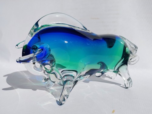 Murano unterwasserglas stier - murano,