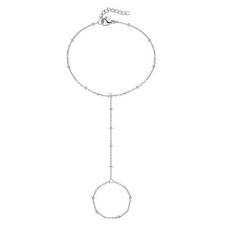 Silver Hand Chain Bracelet