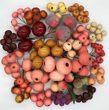 Künstliche Beeren Früchte teils mit Blätter / Deko Basteln Pflanzen #3