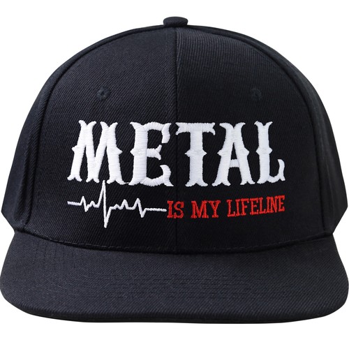 Snapback heavy metal kappe mit - snapback,