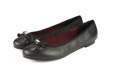 Tommy Hilfiger Gr.39 Damen Halbschuh Ballerinas Slipper Loafers Schwarz WIE NEU