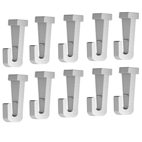 10x gleithaken silber - in,