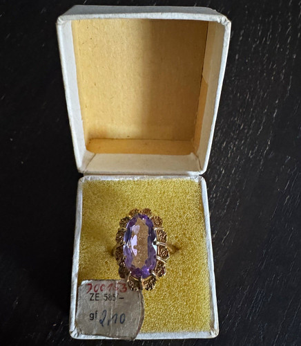 Amethyst ring 585 - ring,