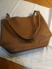 Damen Handtaschen echt Leder gebraucht Curry