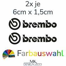 Aufkleber passend für Brembo Bremssattel Auto Motorrad Sponsor RC Sticker 2x 6cm