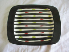 Stavangerflint Norway  - keramik Servierplatte mit Muster Handbemalt