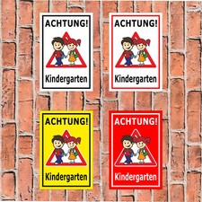 Schild achtung kindergarten - schild, achtung!