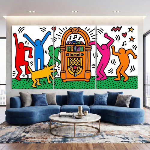 Keith haring music dancing - music,