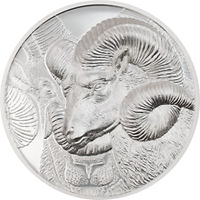 500 Togrog Argali - Riesenwildschaf Ultra High Relief Mongolei 1 oz  Silber 2022
