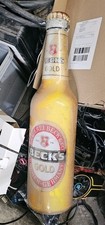 Becks Leuchtreklame Wallsign LED Luminated Gold Bardeko Wanddeko Bardeko Merch
