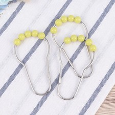  12 Stücke Farbige Roller Duschvorhang Ringe Acryl und Eisen Plating Vorhang