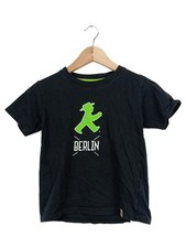 Ampelmann Berlin Kinder T-Shirt Gr. 128 Schwarz Logo