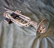 deutsche Trompete mit Pumpventilen Gebrüder Alexander Mainz (versilbert)