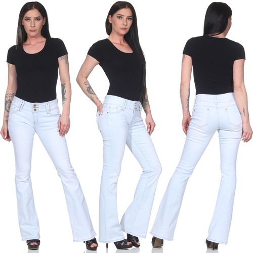 Schlaghose damen hüftjeans - schlaghose,