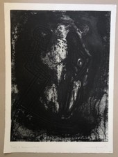 Michael Morgner, Tod und Knieender, Radierung, 1991, handsigniert und datiert