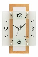 AMS -Funkuhr Buche 40cm- 5507