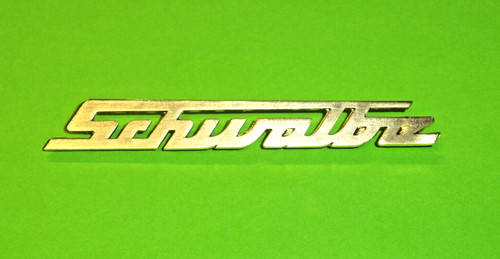 Schriftzug schwalbe logo alu - schriftzug,