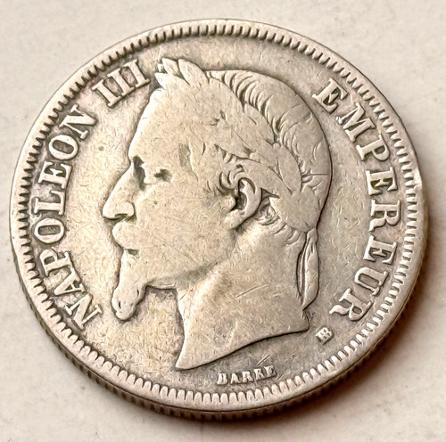 Francs 1869 frankreich - francs, bb
