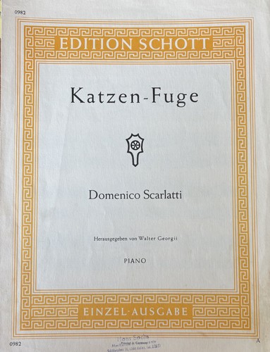 Scarlatti katzen fuge - scarlatti,,