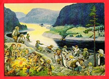 Künstler AK Troll Nr. 1-190-8 Rolf Lidberg Pictura Graphica AB Lund Schweden 74