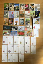 45 Glückwunschkarten, Postkarten - Konvolut ohne Umschlag ca. 17 x 10 cm