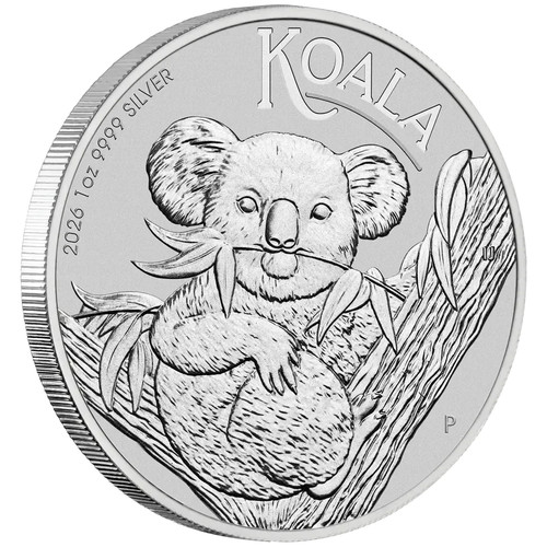Silbermünze koala 2026 - koala,