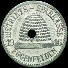 NOTGELD: 10 Pfennig 1916, "BIENENKORB". Funck 109.2a. EGGENFELDEN / BAYERN.