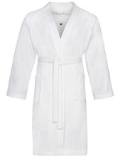 Vossen Unisex Bademantel Dallas Gr. XS-XXL in weiss - wintenight- rubin- flanell
