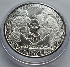 1 UNZE 999 SILBER - LEGENDEN VON JAPAN / MOMOTARO  - SILBERMÜNZE - SILBERBARREN