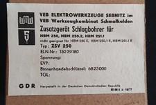 Zusatzgerät Schlagbohrer ZSV