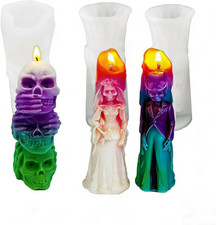 3Stück Silikonformen Kerzen