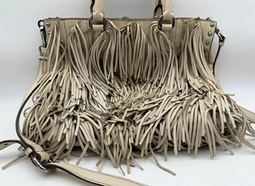 Prada fransen leder handtasche - fransen,