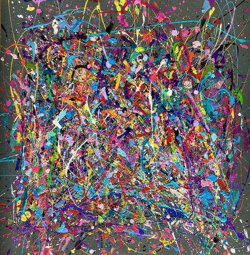 Großes jackson pollock stil - großes,
